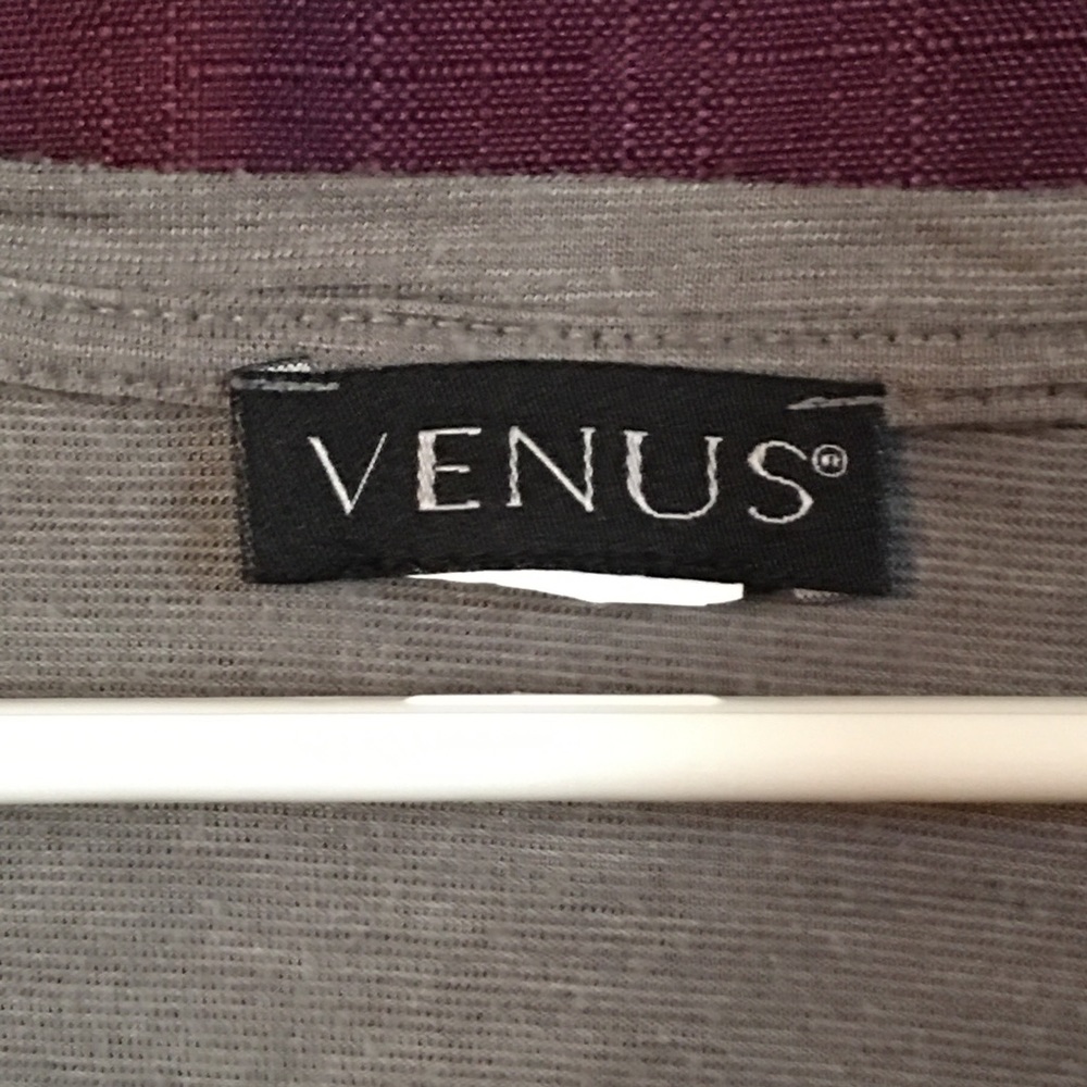 Venus Two-Tone Grey Embellished Top - Picture 3 of 3